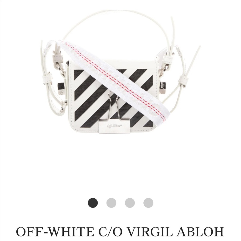 Off-White Diag Binder Clip Shoulder Bag